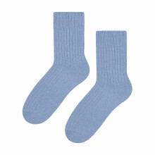 (6-8 A, Blau) Steven - Steven - Damen Wolle Socken Gestrickte | Anzug Socken für Wandern/Trekking