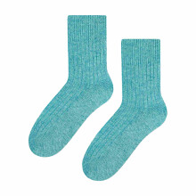 (03-May, Türkis) Steven - Steven - Damen Wolle Socken Gestrickte | Anzug Socken für Wandern/Trekking