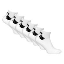 (6-11, White) TALYX - 6 Pack Mens Bamboo Ankle Socks | Reinforced Heel & Toe Soft Breathable Socks