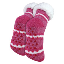 (04-Aug, Rosa Streifen) Sock Snob - Sock Snob - Damen Kuschelsocken Flauschig Weich Lounge Haussocken