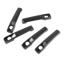 5pcs Real Carbon Fiber Exterior Door Handle Trim Cover Kit for G W464 G350 G400 G500 G550 G55 G63 19-24 B