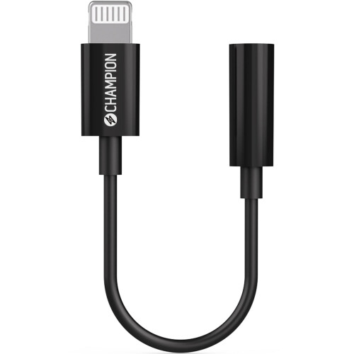 Lightning to 3.5mm Adapter, Black