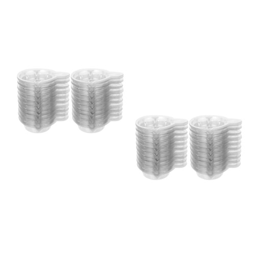 2000Pcs Transparent Plastic Fecal and Urine Sample Cups Laboratory Use