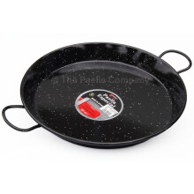 Vaello La Valenciana Enamelled Steel Induction Paella Pan, 38 Cm