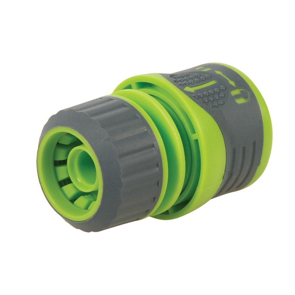 Silverline 864167 Soft-Grip Hose Quick Connector Female, 1/2" Green
