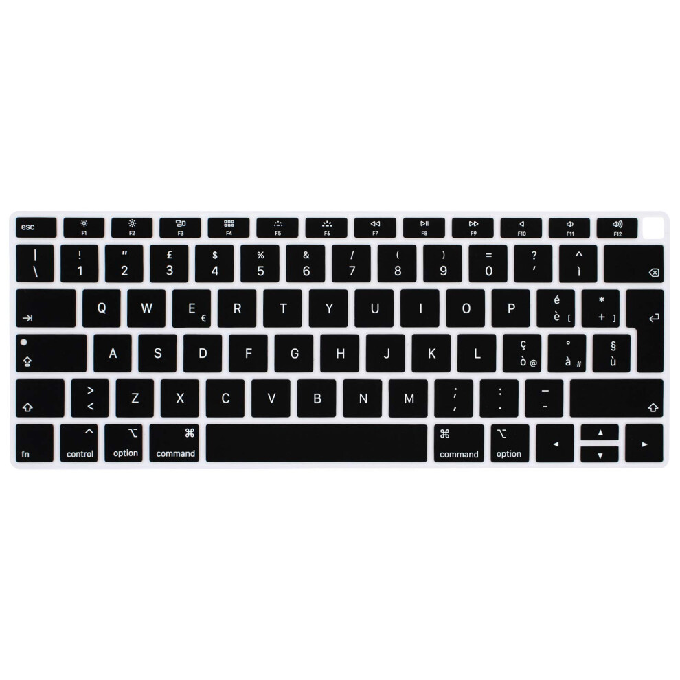 Mmdw Italian Language Keyboard Cover Compatible With Macbook Air 2018 Release 13.3 Inch A1932 With Retina Display And Touch Id Silicone Soft 748323281996