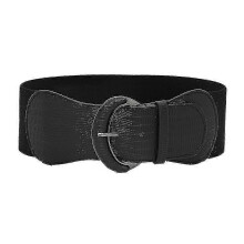 (Black) Wide Waist Belt Compatible With Women Vintage Cinch Belt With Hook Buckle Elastic Waist Belt A-Good