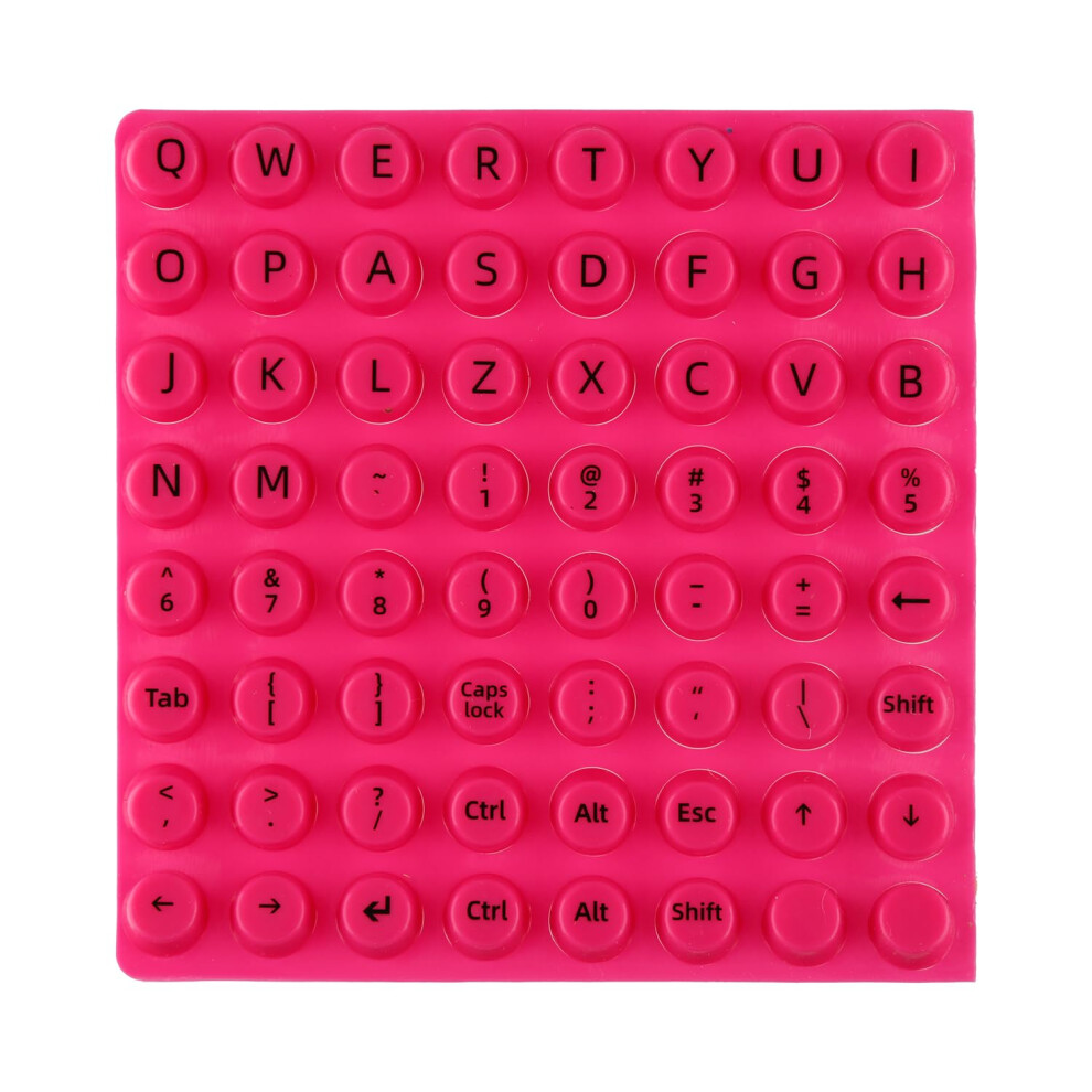 Tabanzhe Keyboard Stickers For Long Nails-64 Pcs Soft Silicone Raised Keyboard Covers With Letters,Reusable Adhesive Keycap Risers For 730635856955