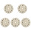 5Pcs Elegant Golden Iron Clock Dial Plates for DIY Round Clock Boards 1