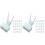 100Pcs Plastic Parrot Vegetable Fixed Forks for Pet Bird Feeding 1