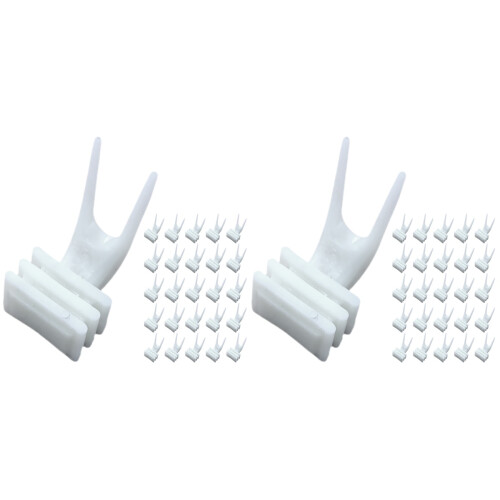 100Pcs Plastic Parrot Vegetable Fixed Forks for Pet Bird Feeding
