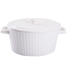 WHJY White Colorful Ceramic Casserole Dish with Lid?1 Quart Ceramic Casserole Pan for Bakeware Oven