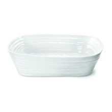 Portmeirion Sophie Conran Rectangular Roasting Dish, Porcelain, White, 23.3 x 29.6 x 7.36 cm