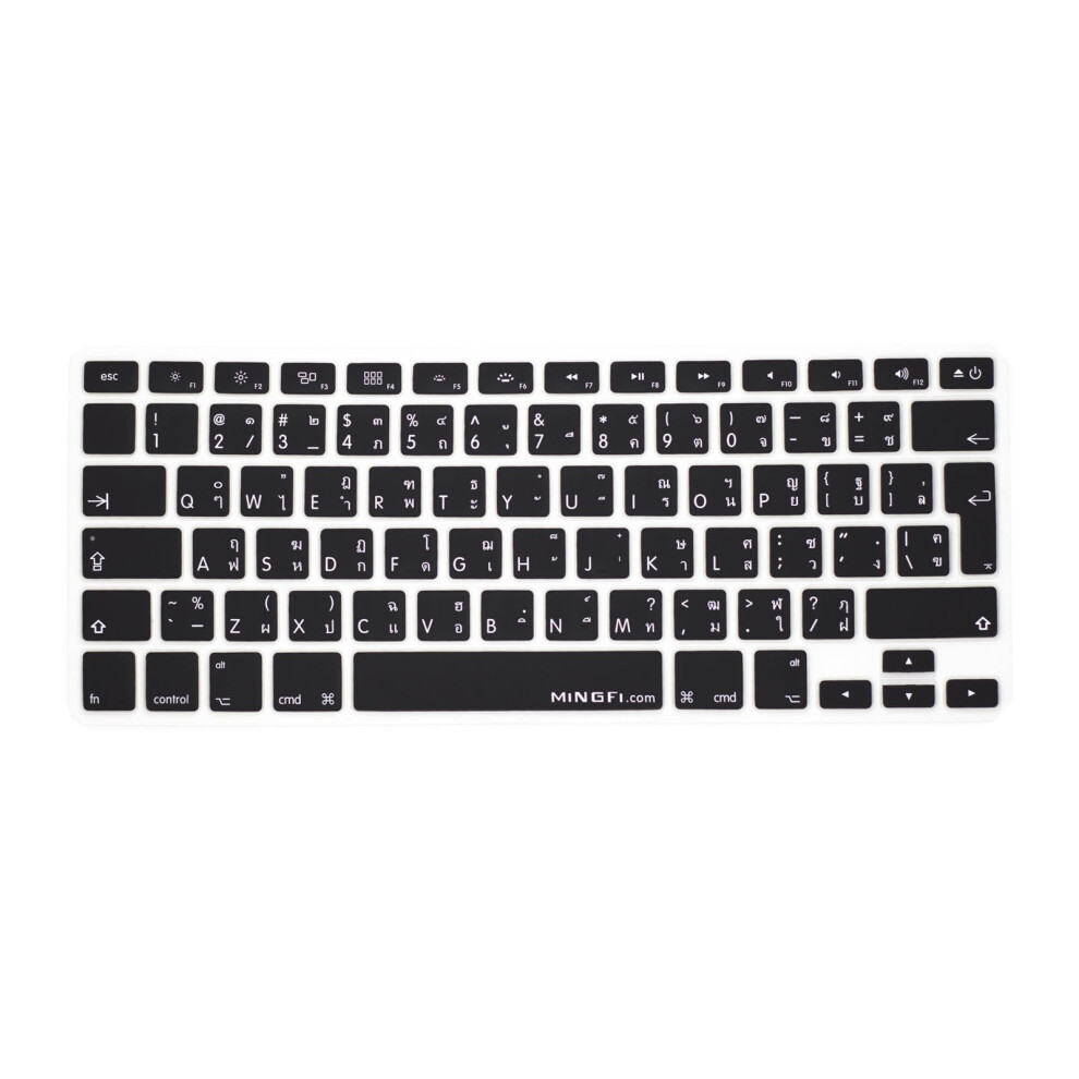 Mingfi Silicone Thai Keyboard Cover For Macbook Pro 13" A1278 A1425 A1502 (2008?2017), Air 13" A1369 A1466 (2010?2017), Pro 15" A1398 A1286 700598582888