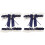 2Sets Donkerblauwe Elastische Bruidskant Garters Leg Decoratie 1