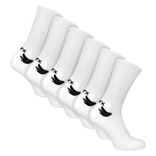 (06-Nov, Weiß) TALYX - TALYX - 6er Pack Herren Bambus Sportsocken, Atmungsaktiv, Ferse & Spitze