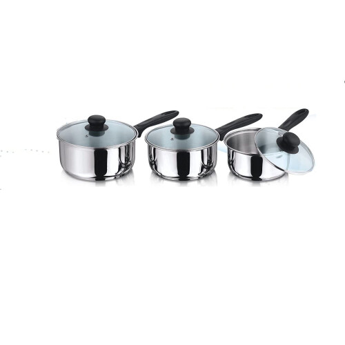 3 Piece INDUCTION Saucepan Set