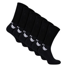 (06-Nov, Schwarz) TALYX - TALYX - 6er Pack Herren Bambus Sportsocken, Atmungsaktiv, Ferse & Spitze