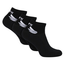 (06-Nov, Schwarz) TALYX - TALYX - 3er Pack Herren Bambus Sneaker Socken, Atmungsaktiv, Ferse & Spitze