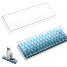 MAMBASNAKE 60% Premium Acrylic Keyboard Cover Dust Cover Waterproof Anti-Knock Clear Keyboard Cover for Mini Compact PC Mechanical Gaming Keyboard,