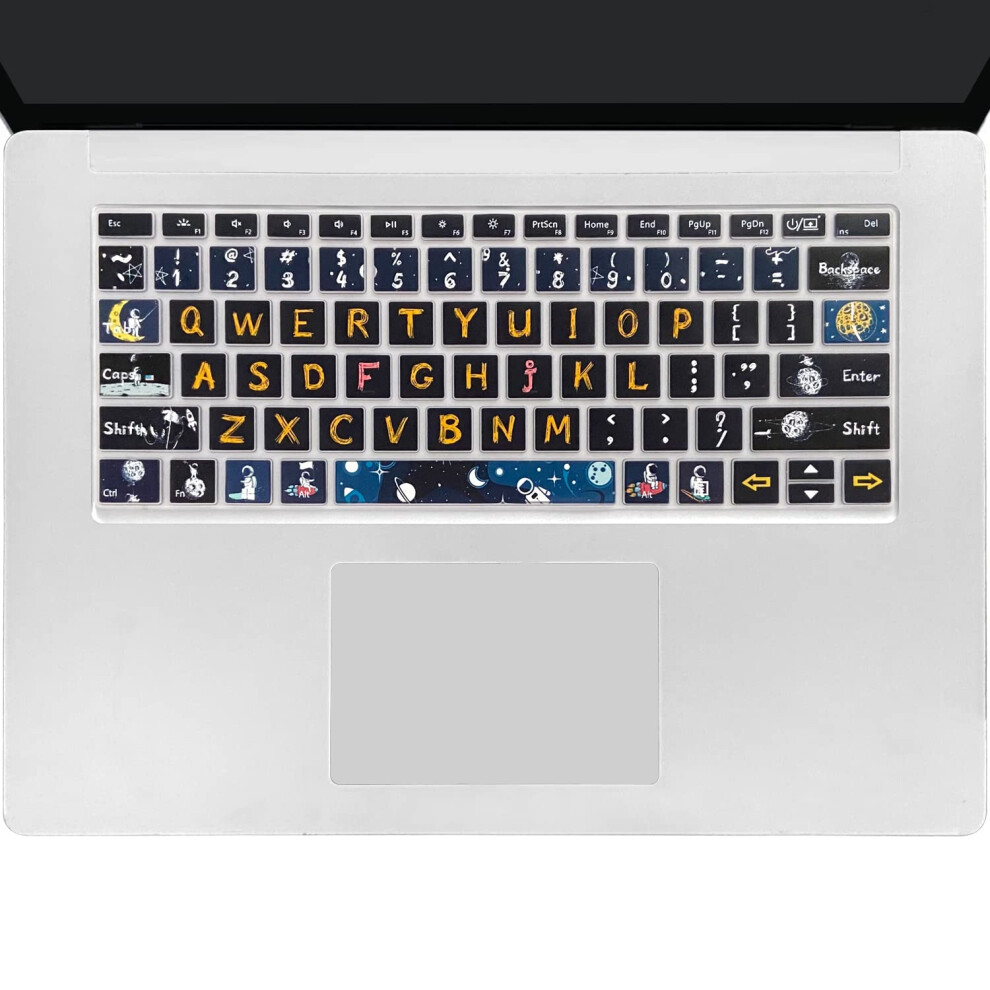 Wslucko Keyboard Cover Skin For Microsoft Surface Laptop 3/4/5 13.5 & 15 Inch, Surface Laptop Studio/Studio 2 14.4",Space Man 797444703955