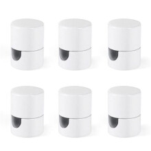 6 Pack Aluminum Chandelier Hook for Ceiling Hanging, Ceiling Hooks for Hanging Lights White