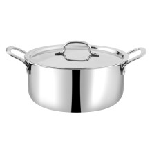 VINOD Smart TRIPLY Stainless Steel Casserole with LID (20 cm Diameter)