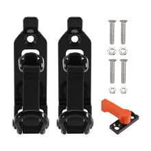 2pcs Shovel Mount for Roof Rack Mount Shovel Mount Brackets Accessories Wall Mounting Versatile Black