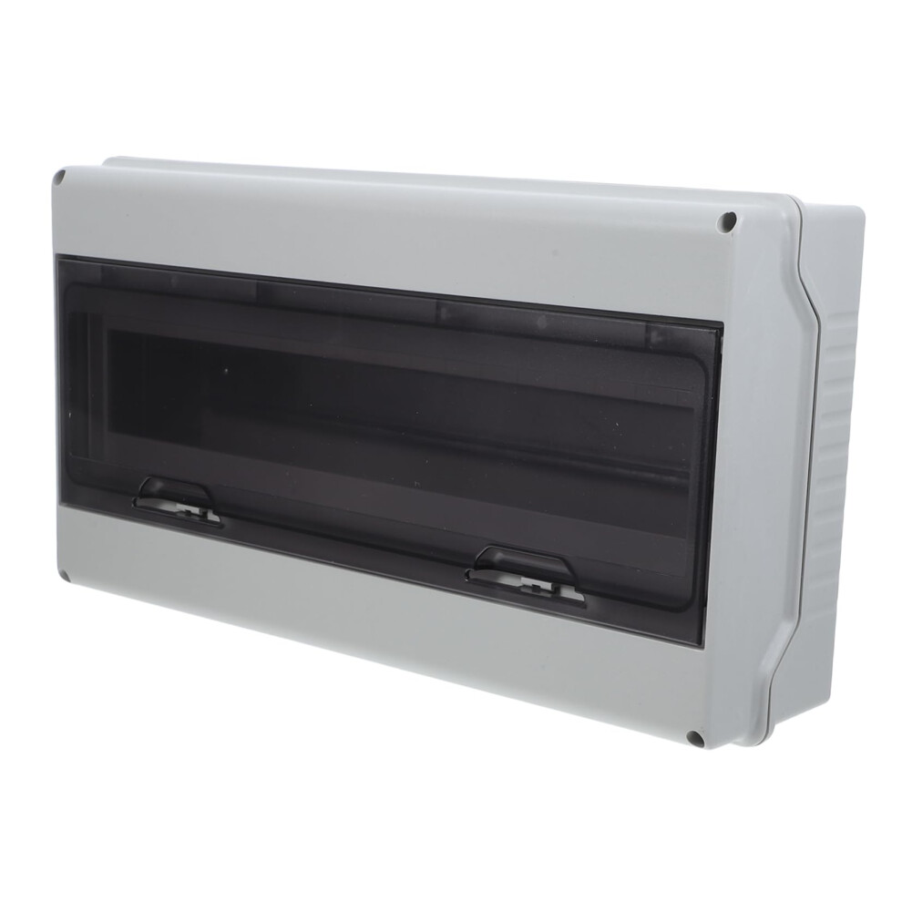 18 Way Weatherproof Electrical Distribution Box With Transparent Window, Outdoor Din Rail Enclosure 9073542197638