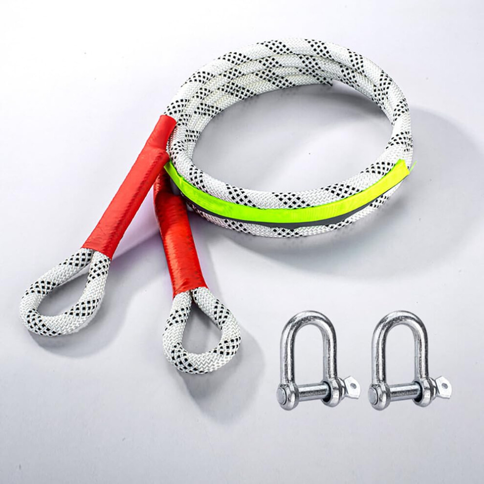 Heavy Duty Kinetic Recovery Tow Rope For Honda Odyssey 20112017, Nylon Strap With Hooks, 5M 3Ton 9351714675222
