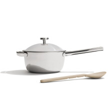 Our Place Titanium Mini Perfect Pot Pro - 2.6L No-Coating Nonstick Pot | Tri-Ply Titanium & Stainless Steel | Oven-Safe up to 535?C & Compatible with