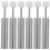 6Pcs Grey Nickel-Plated Iron Soft Close Damper for Trash Can Quiet Lid 1