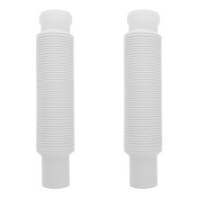 2Pcs Durable Plastic Basin Drain Extension Pipe with Leak-Free Thread