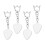 4Pcs Mini Clear Guitar Pick Holder with Keyring Portable Storage Case 1