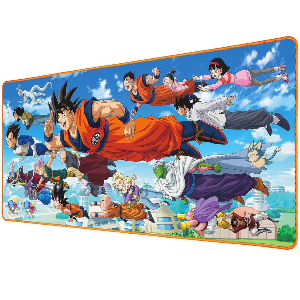 Subsonic Xxl Mouse Pad - Desk Pad 90X40 Cm - Dragon Ball - Smooth Surface Optimized For Sensors, Non-Slip Base, Stitched Edges 3701221704360