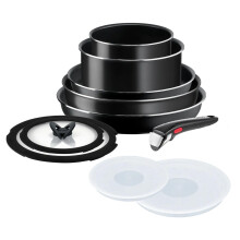 Tefal Ingenio Easy Plus L1539042 10-Piece Non-stick Cookware Pots & Pans Set, Black