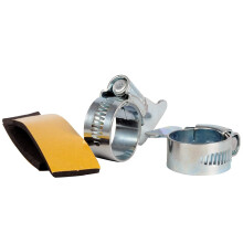 HOZELOCK - Zinc Butterfly Clamps ? 20 mm (3/4") : Galvanised Hose Clamps, Adjustable Wing for Easy Use, Sponge Strips for Extra Grip: X2 Pieces