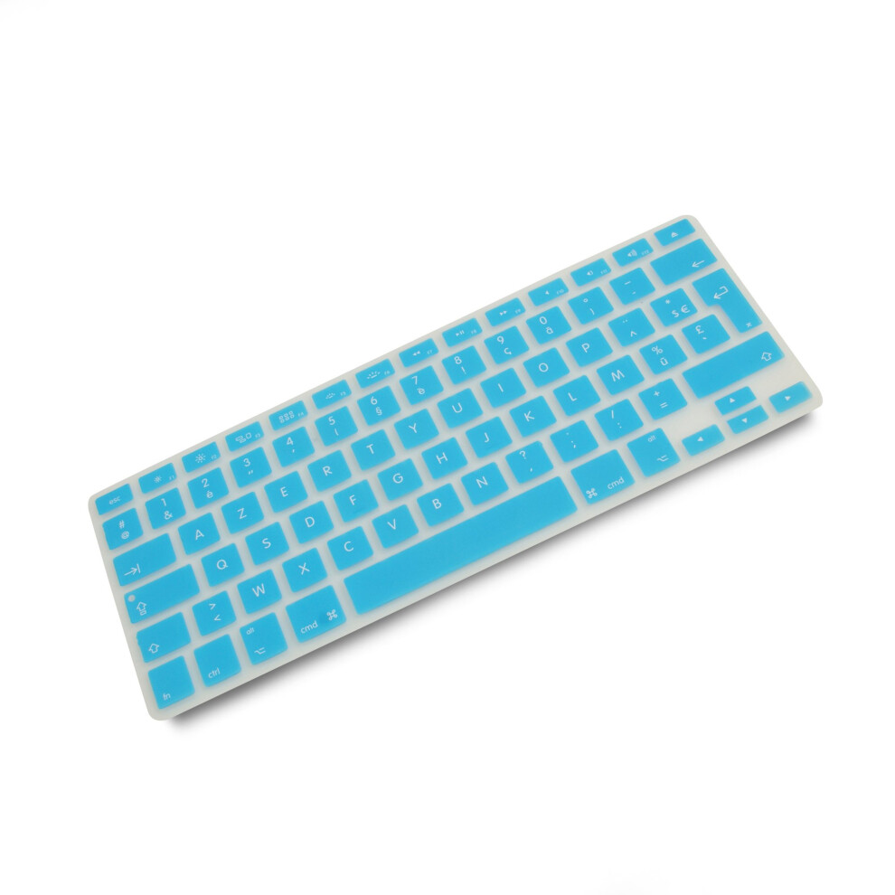 System-S Silicone Keyboard Cover Azerty French Keyboard Cover For Macbook Pro 13 Inch 15 Inch 17 Inch Imac Macbook Air 13 Inch Turquoise 4250822987140