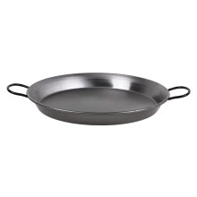 Cofan Special Polished Steel Paella Pan for Induction | Traditional Induction Paella Pan | Design with Two Hand, Grey, 5 x 35 cm