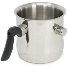 com-four? Milk Pot and Simmer Pot, Milk pan of Stainless Steel- Double Walled Milk pan - Boiling Pot - Waterbath Cooker 1,2l