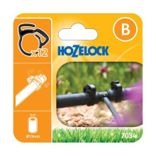 Hozelock MICRO Supply Pipe Ratchet Clamps 1/2" / 12.5mm Pack of 12