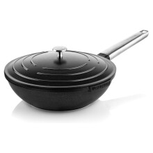 Westinghouse Performance Series Large Wok Non Stick - 28cm Induction Wok with Lid - Lightweight Cast Aluminium - For Induction Hobs All Others & Oven