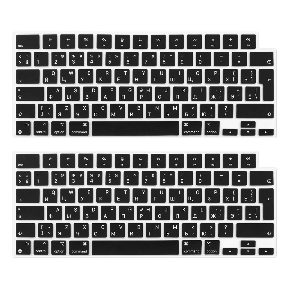 Photos - Other for Computer EMSea 2Pcs Russian Keyboard Membrane Compatible with Apple Notebook Pros  A2442/A2485 Language Silicone Keyboard Cover K 2021