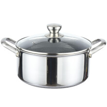 Cooking Pot Diameter 28 cm Stainless Steel with Glass Lid 6 L Induction Pot Non-Stick Honeycomb Structure Cooking Pot Stockpot Induction Pot Oven Safe