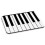 Piano Keys Keyboard PC Computer Mouse Mat Pad 1