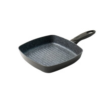 Durastone Aluminium 24cm Square Grill Pan, Non-Stick, All hob Compatible, Griddle