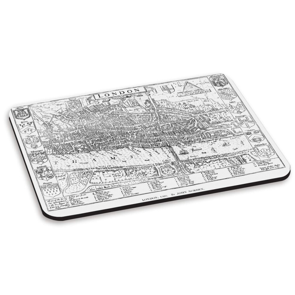 London Vintage Map Pc Computer Mouse Mat Pad 5055889816537