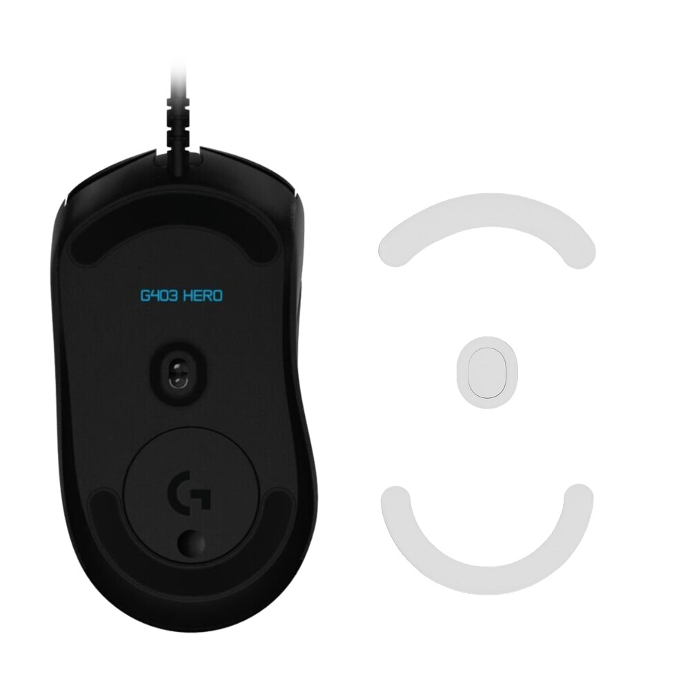 Kwmobile Mouse Feet Replacement Compatible With Logitech G403 / G603 / G703 Computer Mouse Skates Sticker - White 4067668186299