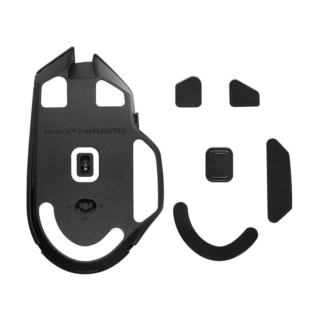 Kwmobile Mouse Feet Replacement Compatible With Razer Basilisk V3 X Hyperspeed Computer Mouse Skates Sticker - Black 4067668192061