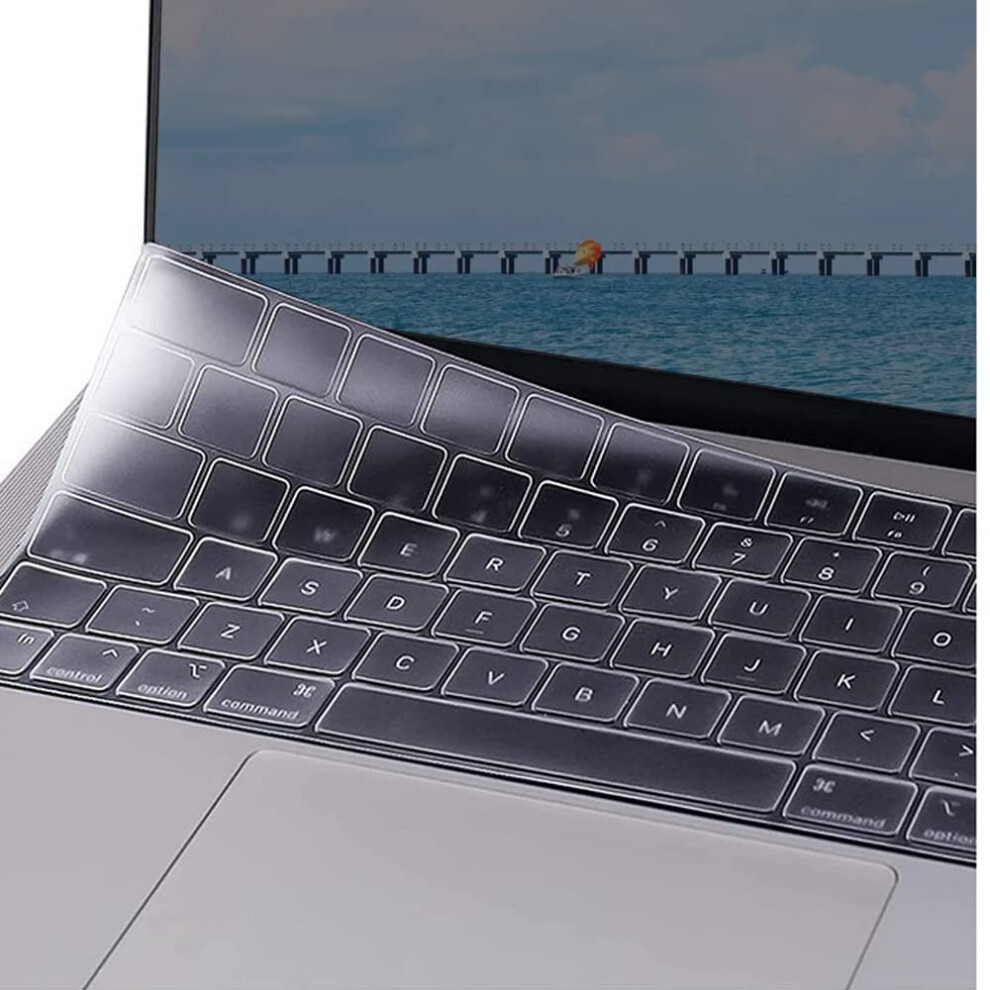 Sdtek Keyboard Protector Compatible With Macbook Pro 14/16 Inch 2021 / Air M2 2022 (A2442, A2485, A2681), Clear Skin Silicone Cover Clear Film 5056200214179